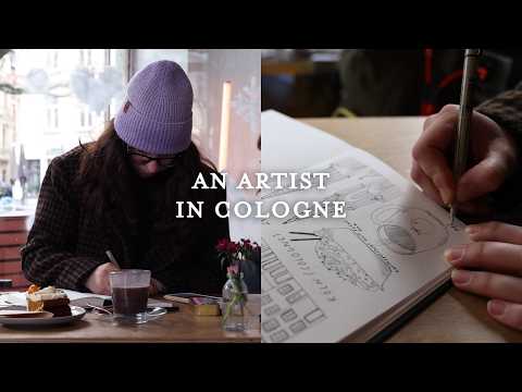 A Cozy Winter Art Vlog in Cologne | Sketchbook Moments, Art Shops & Christmas Market