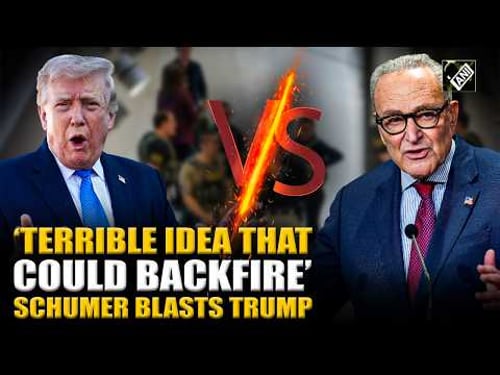 ‘ICE agents in airports, 'a terrible idea that could backfire' Schumer warns Trump in fiery speech