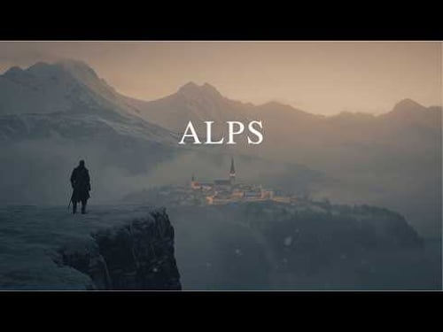 Winter in the Alps | Seek Warmth in a Quiet Village | Study Sleep Relax
