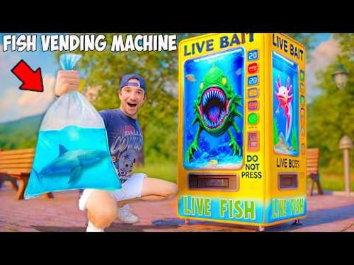 Buying Every Fish From the Live Fish Vending Machine... *scariest fish*