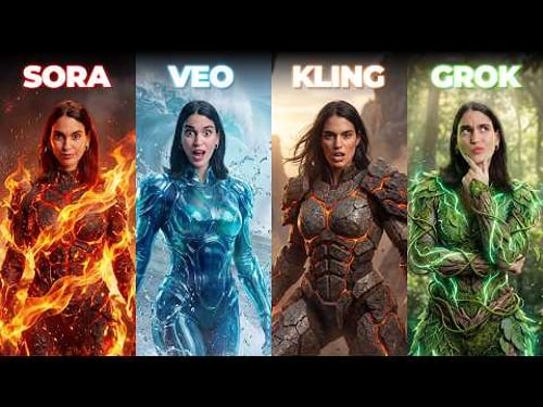 The BEST AI Video Generator 2026! Sora vs Veo vs Grok vs Kling!