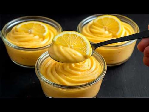 The Original Lemon Mousse. The most delicious Italian dessert in 5 minutes. No baking required!