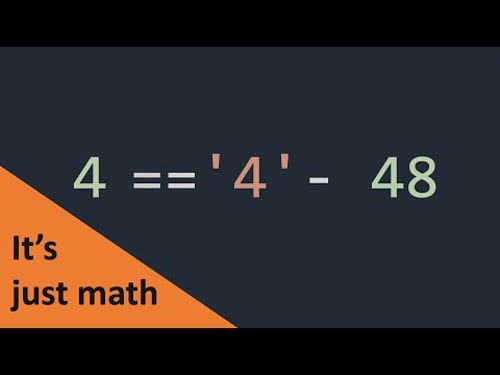 HOW COMPUTERS CAST STRINGS TO NUMBERS