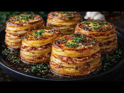 Kleine Dauphinois-Kartoffeln! Dieses Gericht wird jeden sofort beeindrucken! Gratin Dauphinois!