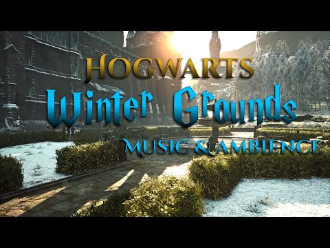 Hogwarts Grounds in Winter: Music & Cinematic Ambience | Hogwarts Legacy