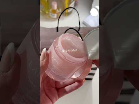 PINK SEPHORA HAUL🩷 #aesthetic #skincare #asmr #asmrsounds