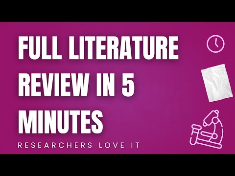 Create Full Literature Review With 30+ Citations In 5 Minutes