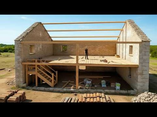 This man is transforming his old barn into a luxurious mansion! A two-year restoration!