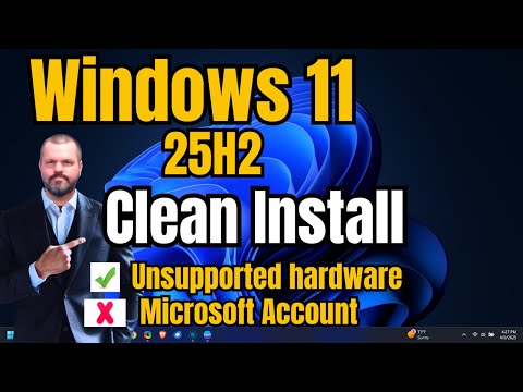 Windows 11 25H2 Clean Install Guide: Unsupported PC + Local Account Setup