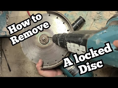 How to remove a stuck disc from an angle grinder every time.