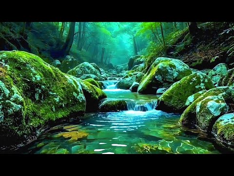 Peaceful Nature Atmosphere, Forest Stream and Gentle Birdsong, Forest Sounds, ASMR