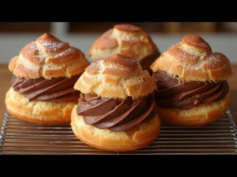 Turning Simple Ingredients into Decadent Chocolate Cream Puffs