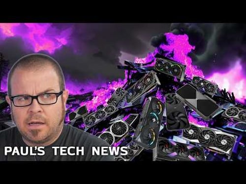 This pile of GPUs is still on fire