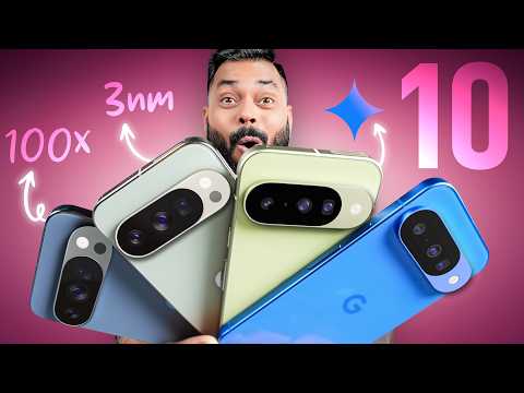 Pixel 10, Pixel 10 Pro Unboxing & First Look ⚡ 5200mAh, Gemini AI, 100x Zoom & More