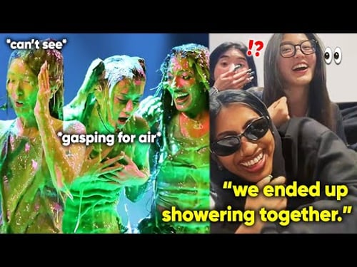 lara & yoonchae SHOWERED together after getting slimed (nonstop bickering ft. sophia)