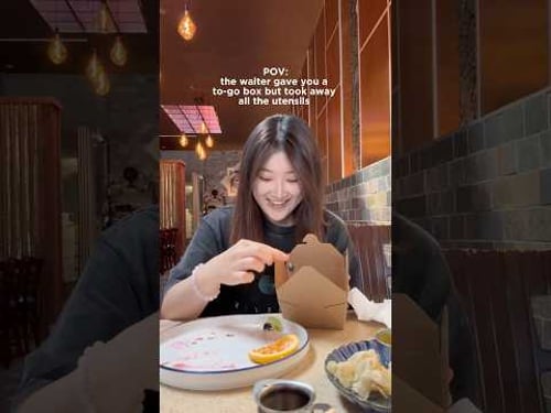 Waiter took away my utensils