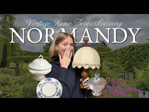 Come Vintage Decor Shopping With Me in France, Normandy | Antique Shops Around Rouen (Part 1)