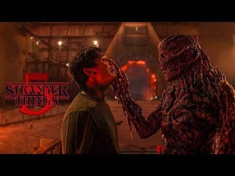 A group of kids in a small town stumble into a world full of terrifying creatures. stranger things 5