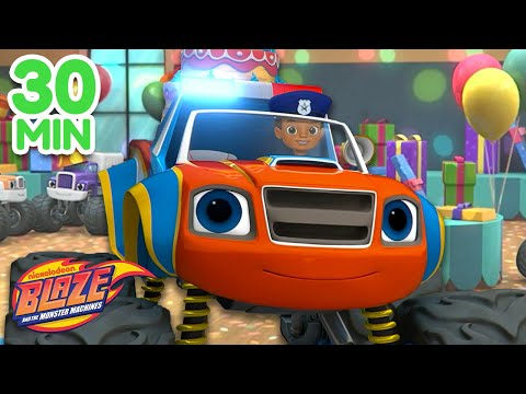 Officer Blaze & The Birthday Party! 30 Minute Compilation of Being Thankful