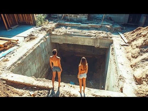 build BUNKER House in backyard | For less then $10K | Start to finish