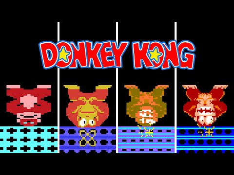 The DEFEAT of Donkey Kong in all Donkey Kong versions