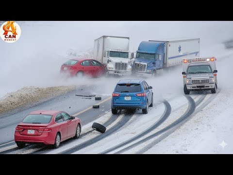 Icy Road Madness Caught on Camera #4