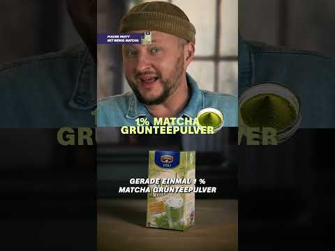 Pulver Party mit wenig Matcha