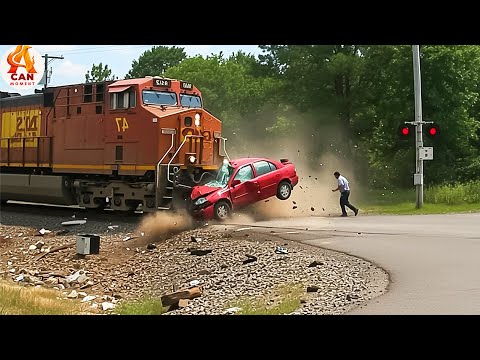 Biggest Train Collisions and Mistakes Caught On Camera #185
