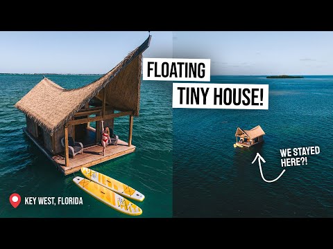 We Stayed on a Floating TINY HOUSE BOAT! π USAβs Most Unique Airbnb (Key West, Florida)