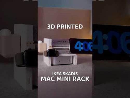 Build your own Mac Mini Rack! See how you can create your own IKEA components. #3dprinting