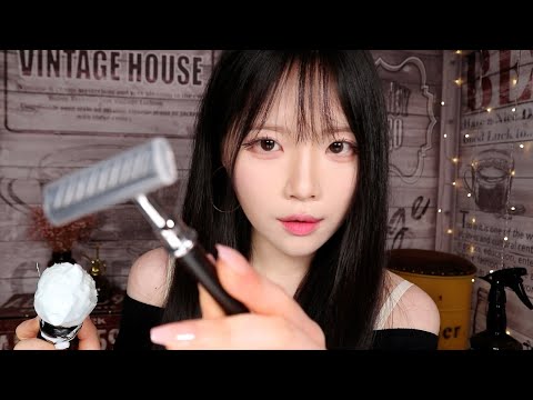 ASMR(Sub✔)Delicate Barber Shop that will make you sleep Tonight