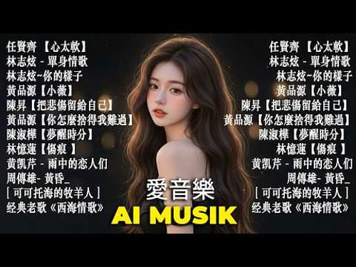 台語懷念音樂精華集 🔥 越听越上头 . 一整集不想切歌🔥 翻唱合集 💔心太軟 | 單身情歌 | 你的樣子 💔 ( new version by AI Musik 愛音樂 )