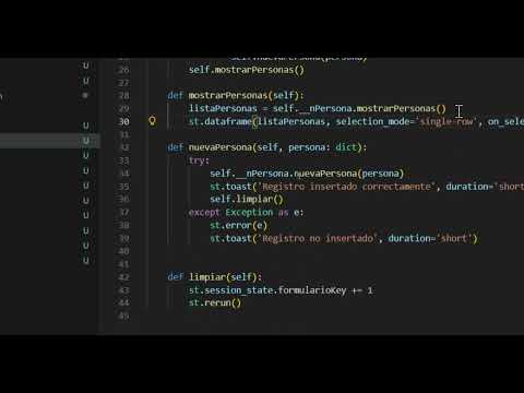Python - Programación por capas - Actualizar registros