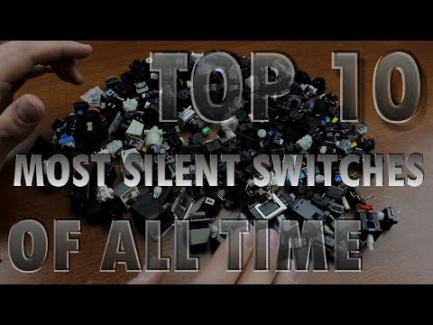TOP 10 most SILENT mechanical keyboard switches of all time