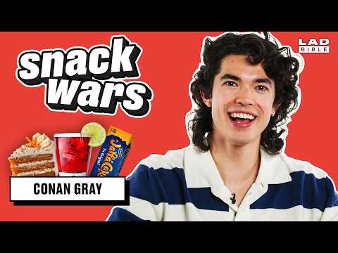 Conan Gray Tries British Food For The First Time | Snack Wars