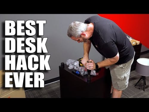 The IKEA Desk Hack never fails! New Office is looking SICK!