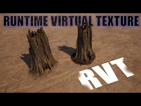 Runtime virtual texture RVT in unreal engine 5