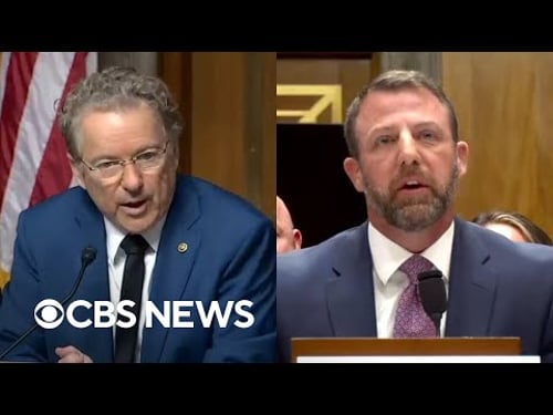 Watch: Rand Paul plays video of Markwayne Mullin challenging Teamsters president to fight