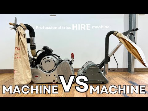 Machine VS Machine | Professional takes on HIRE floor sanding machine!