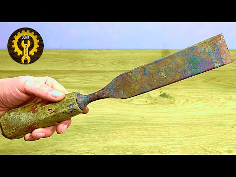 Restoration of the Old Chisel New wooden handle