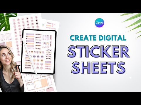 Canva Digital Sticker Bundles in MINUTES - Easy Tutorial