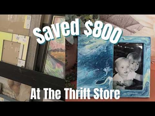 I Saved $800 Turning Thrifted Frames Into High End Decor