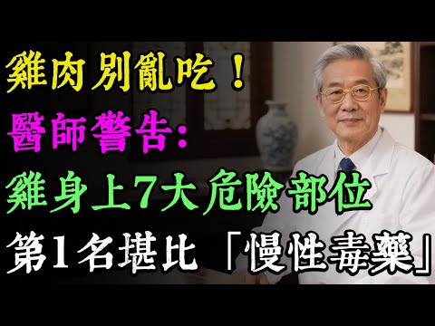 雞肉別亂吃!醫師警告:雞身上「7大危險部位」,第1名堪比「慢性毒藥」,吃錯傷肝又傷腎!