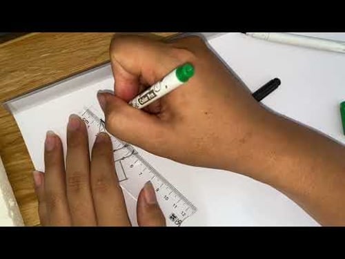 Instructions on how to draw an ice cream cone p1