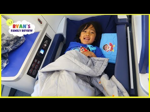 Ryan's first Business Class Airplane Ride To Japan + Japan Hotel Tour!!!