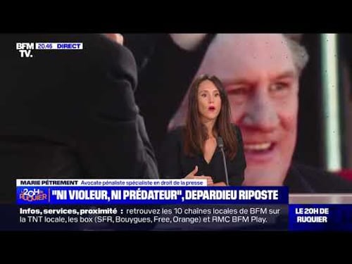 Le 20h de Ruquier – "Ni violeur, ni prédateur", Depardieu riposte