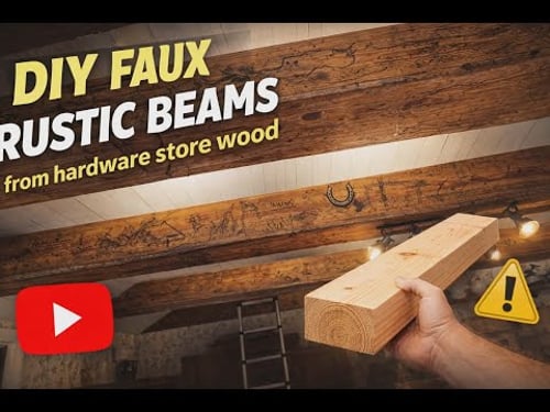How to Build Faux Wood Beams Using Regular Hardware Store Lumber