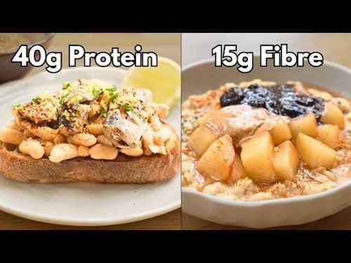 2 High-Protein, Fibre-Rich Breakfasts For Better Energy, Mood, and Focus