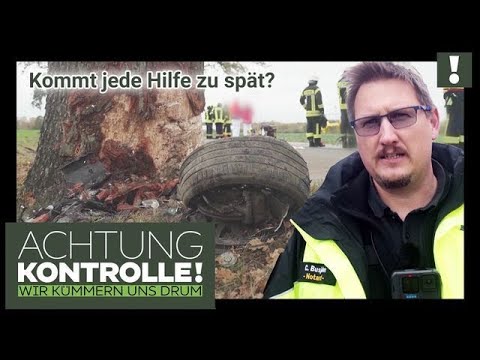Kein Lebenszeichen? 😔 PKW prallt gegen Baum - Kommt jede Hilfe zu spät? | Achtung Kontrolle