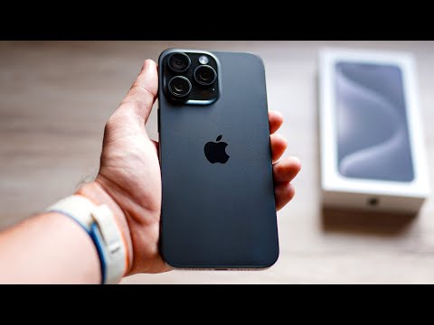 iPhone 15 Pro Max Black Titanium Unboxing: Accessories, Setup and More